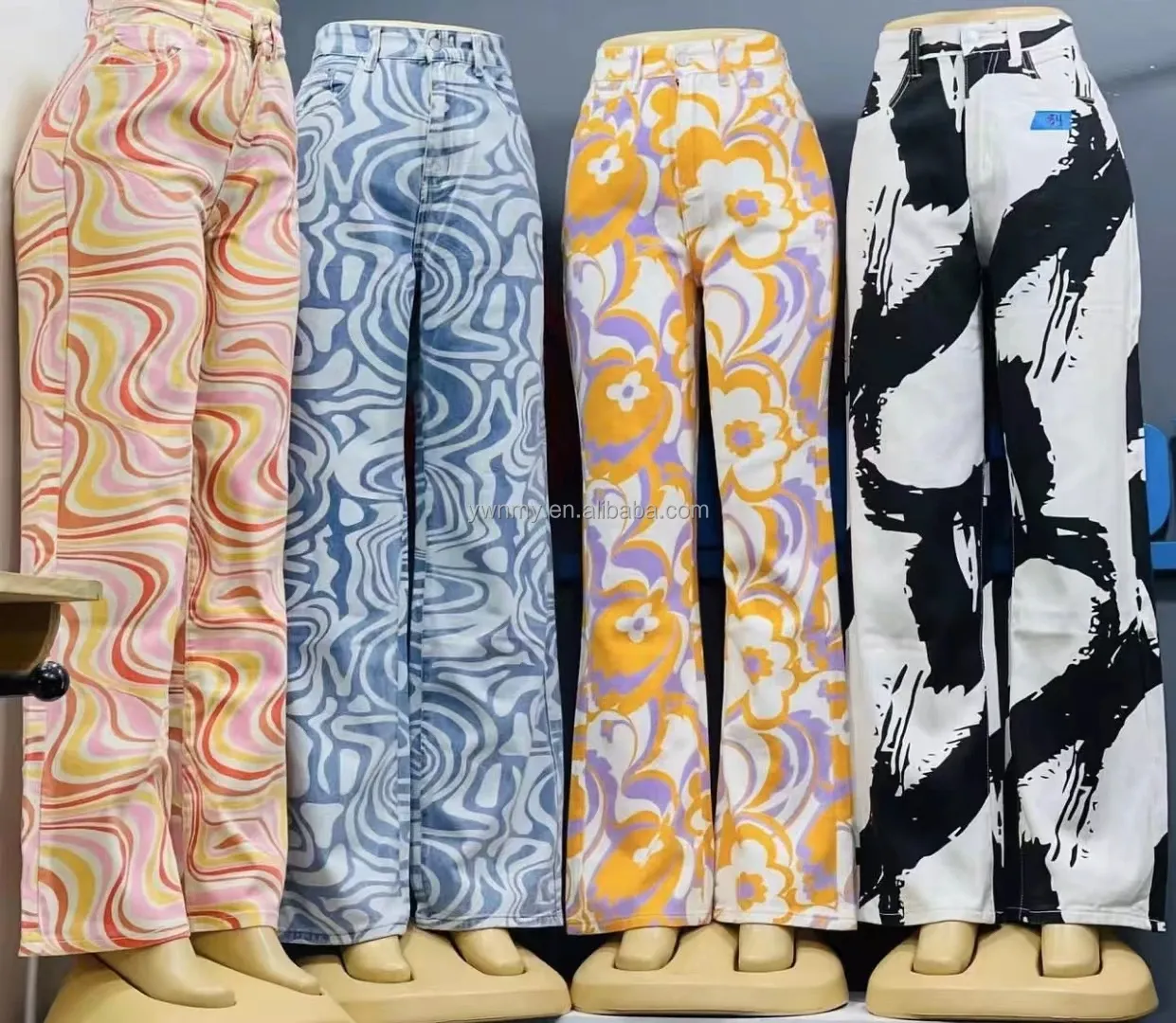 Jean grande taille pour femmes - Coupe ample et décontractée