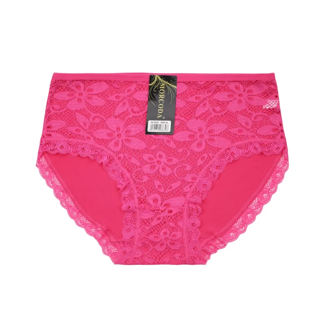 Culotte sans couture en dentelle et lait-soie pour femme