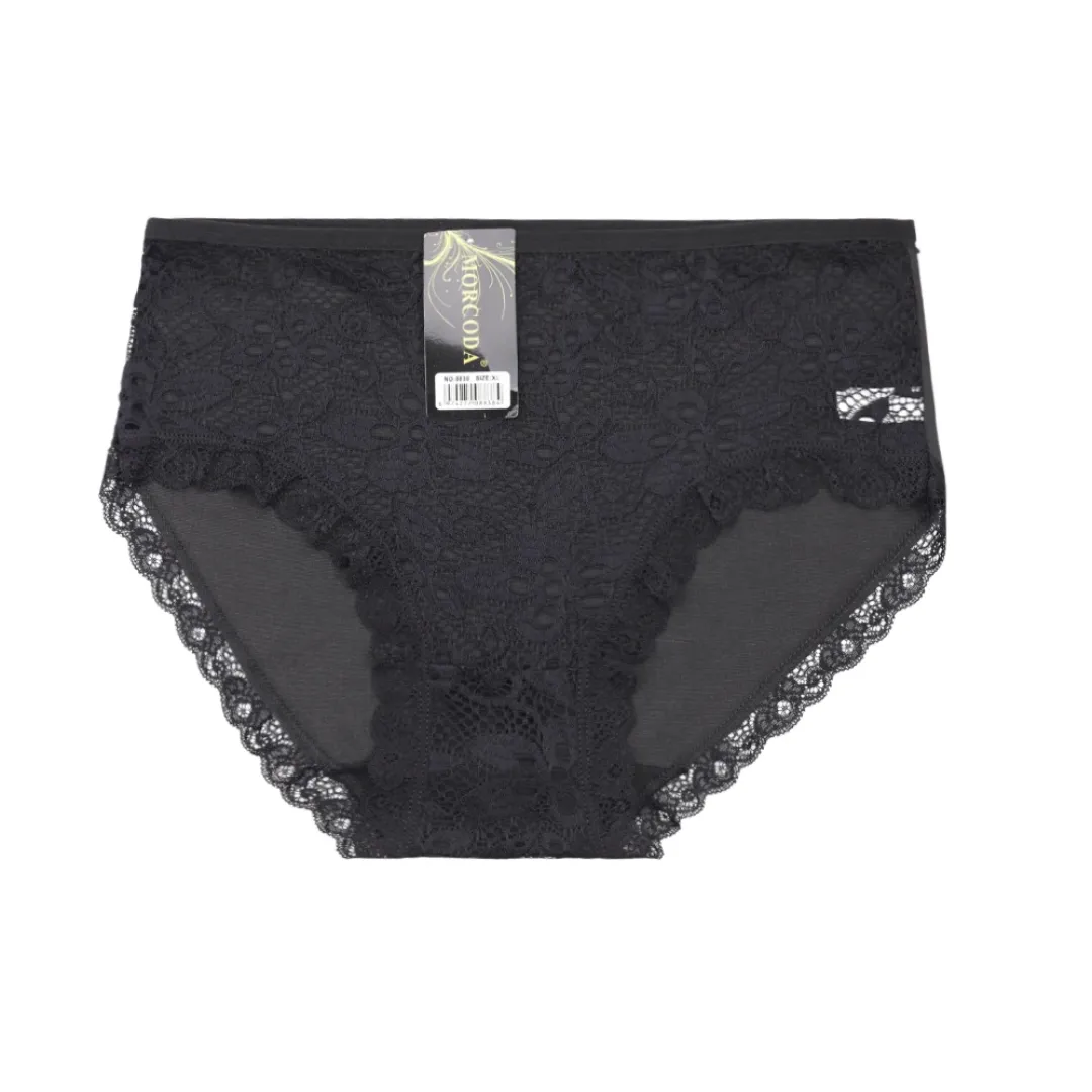 Culotte sans couture en dentelle et lait-soie pour femme