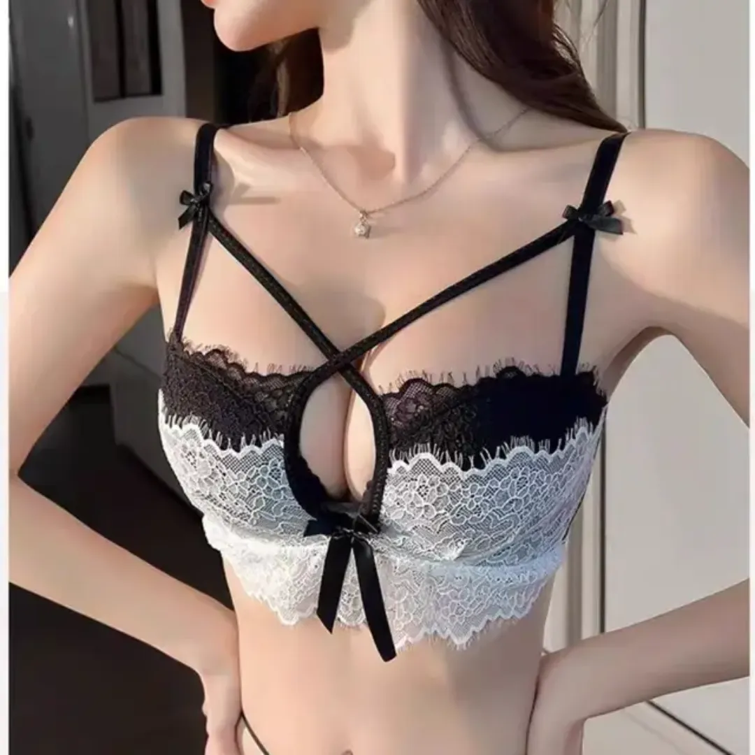Lingerie Féminine Sexy Dentelle Anti-sag Sans Fil Push-up