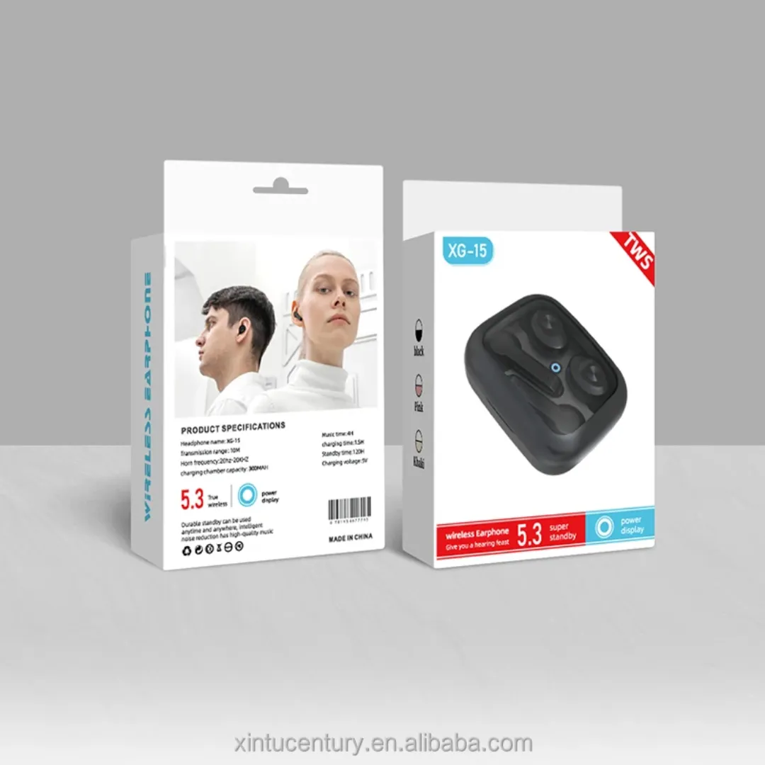 Nouveaux Écouteurs XG15 TWS Doubles Écouteurs Longue Durée De Vie De La Batterie Fitness Sport Véritables Écouteurs Sans Fil Pour Les Jeux