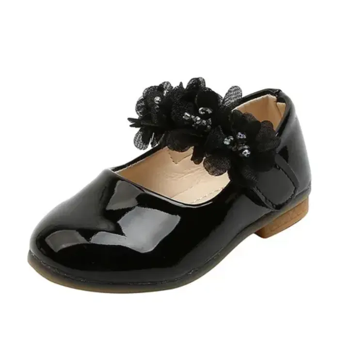 Chaussures en cuir de princesse pour filles