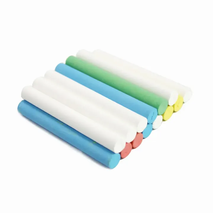 Boîte de 20 bâton de Craie blanche fine, sans poussière, 12 couleurs, nettoyage humide, haute qualité, pour l'école