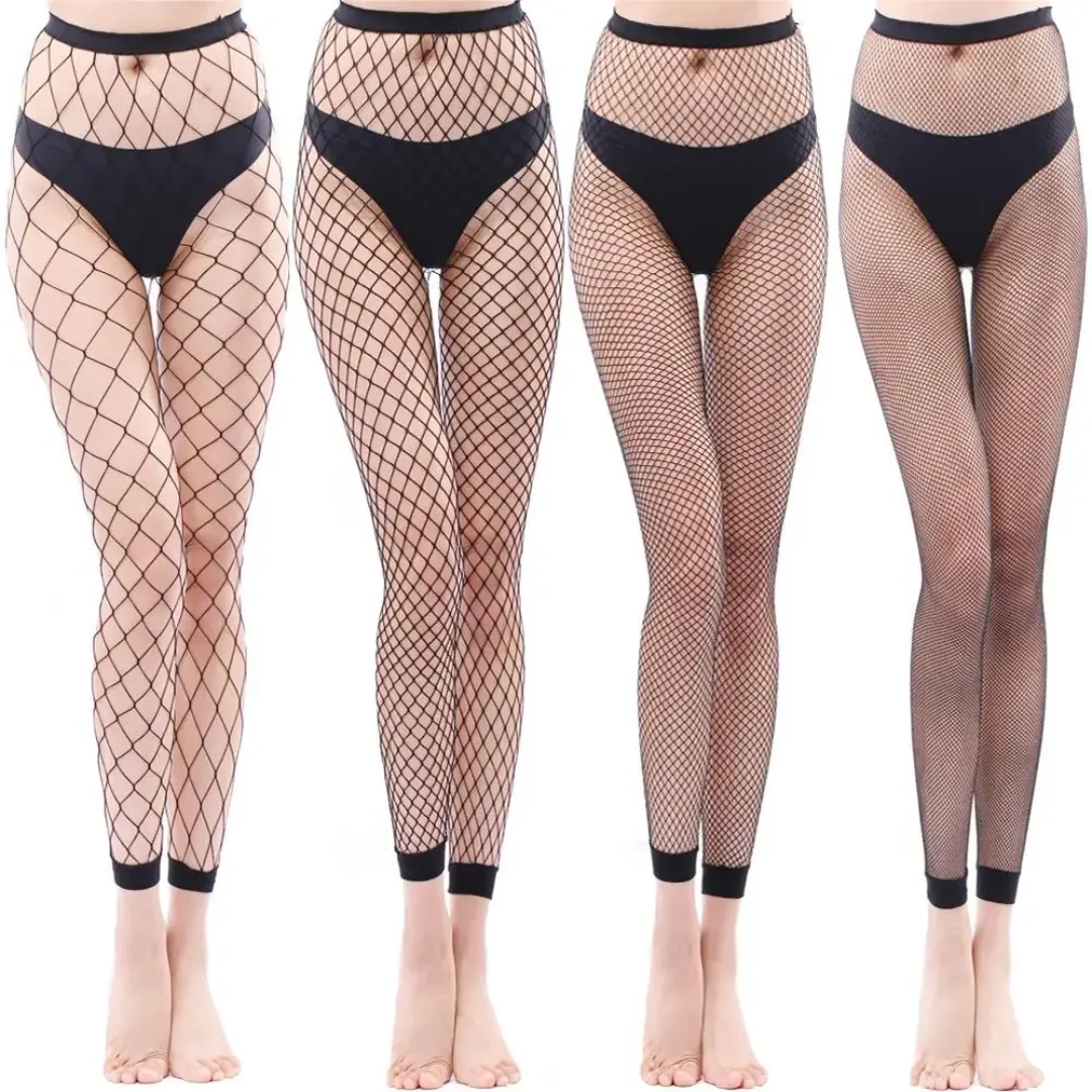 Collants résille femmes en nylon transparent