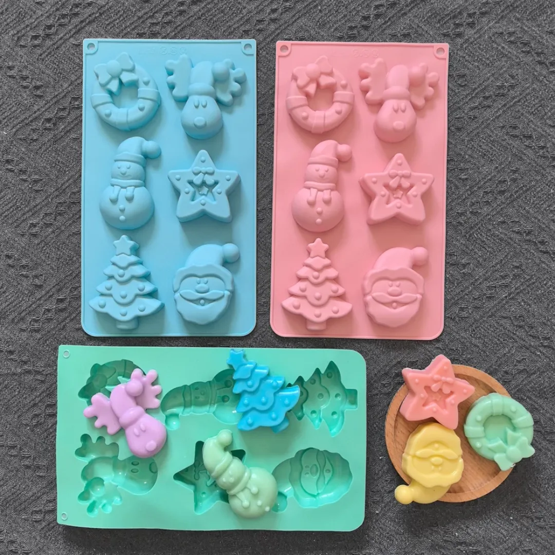 Moule en Silicone Noël - Guirlande, Bonhomme de Neige, Arbre