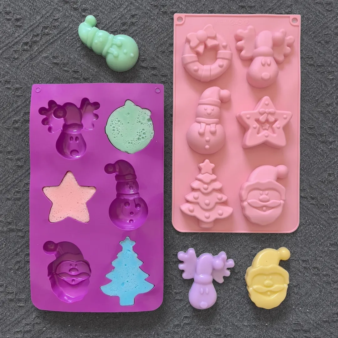 Moule en Silicone Noël - Guirlande, Bonhomme de Neige, Arbre