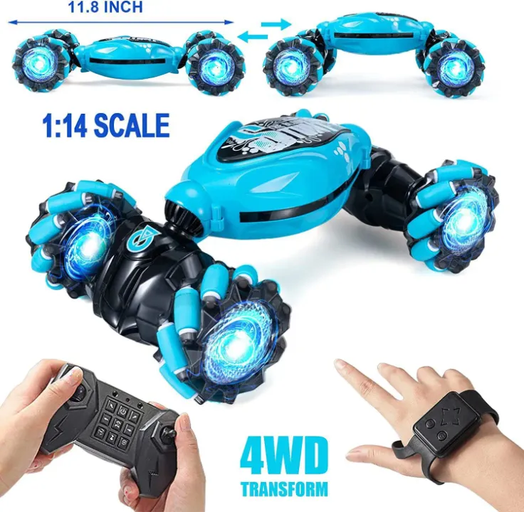 Voiture télécommandée RC avec détection de gestes et rotation 360°