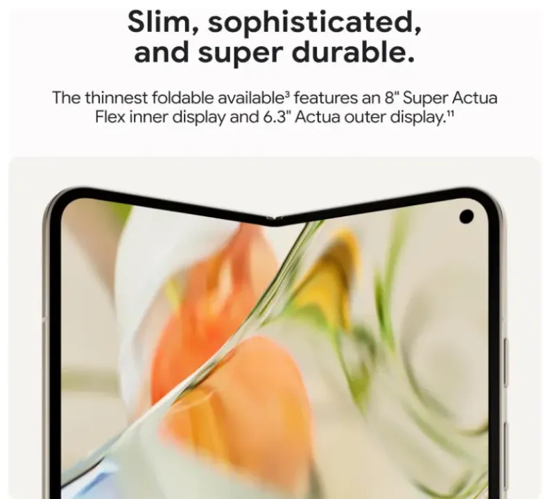 Pour Pixel 9 Pro Fold AI Déverrouiller Original US Version 5G Smartphone