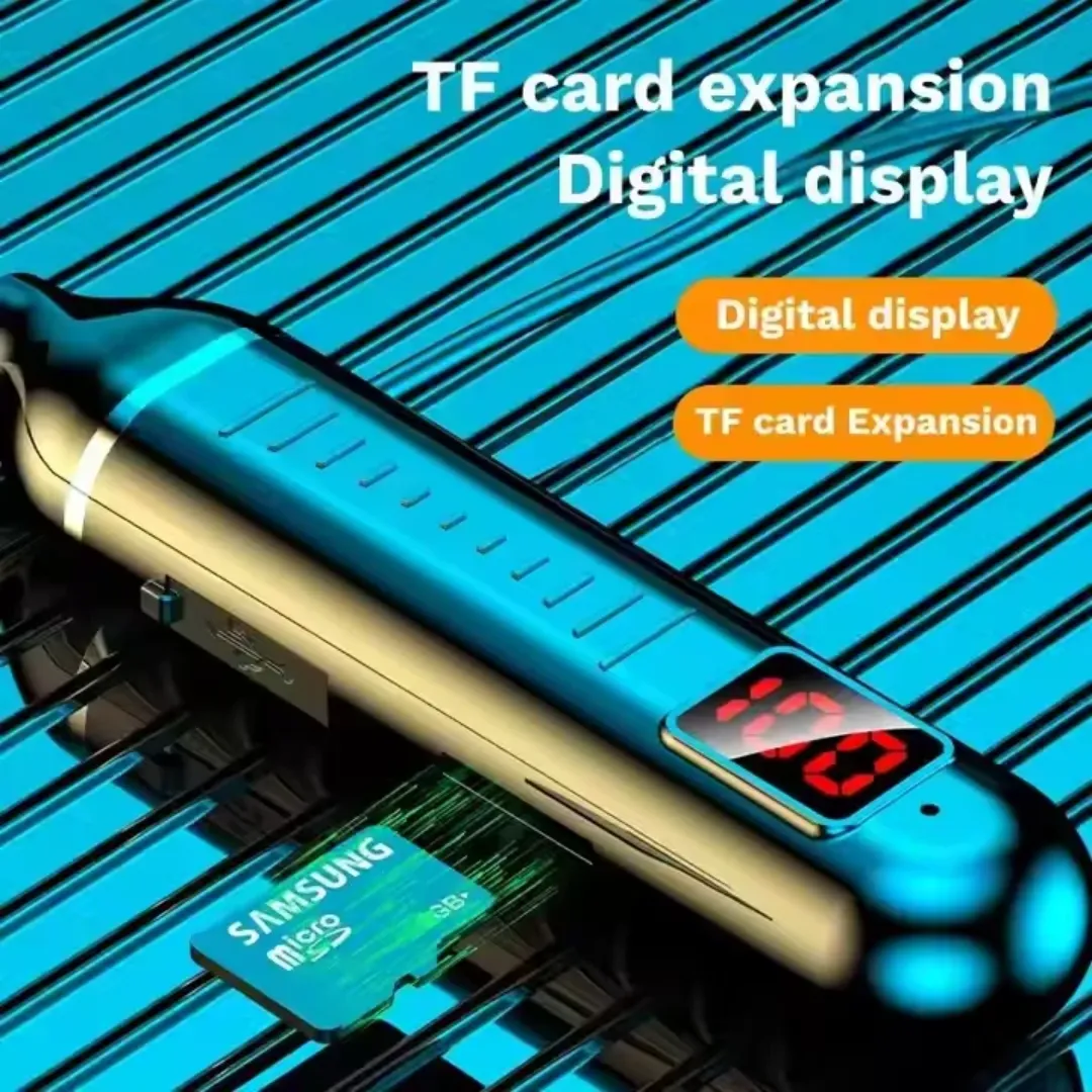 G02 Sports Neckband LED Digital Display Wireless BT Headphone Magnetic Bass Headset