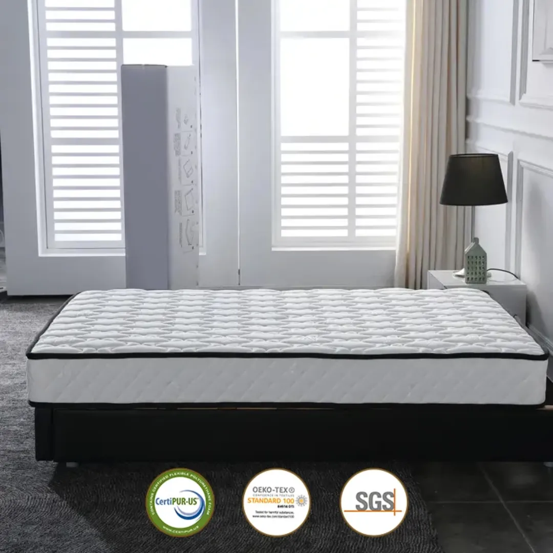 Matelas orthopédique en latex à ressorts ensachés taille Queen