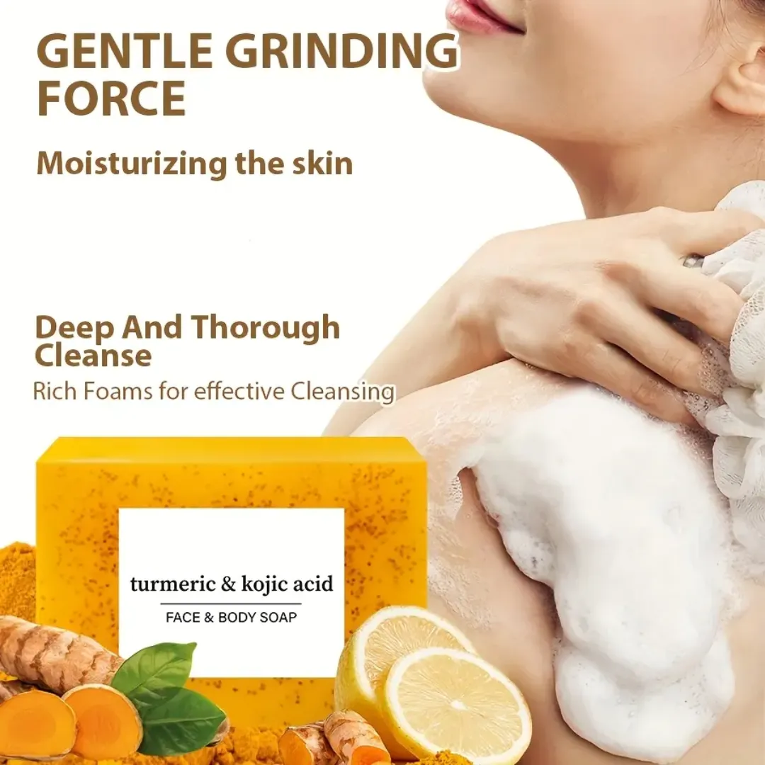 Savon végétalien naturel au curcuma et au citron