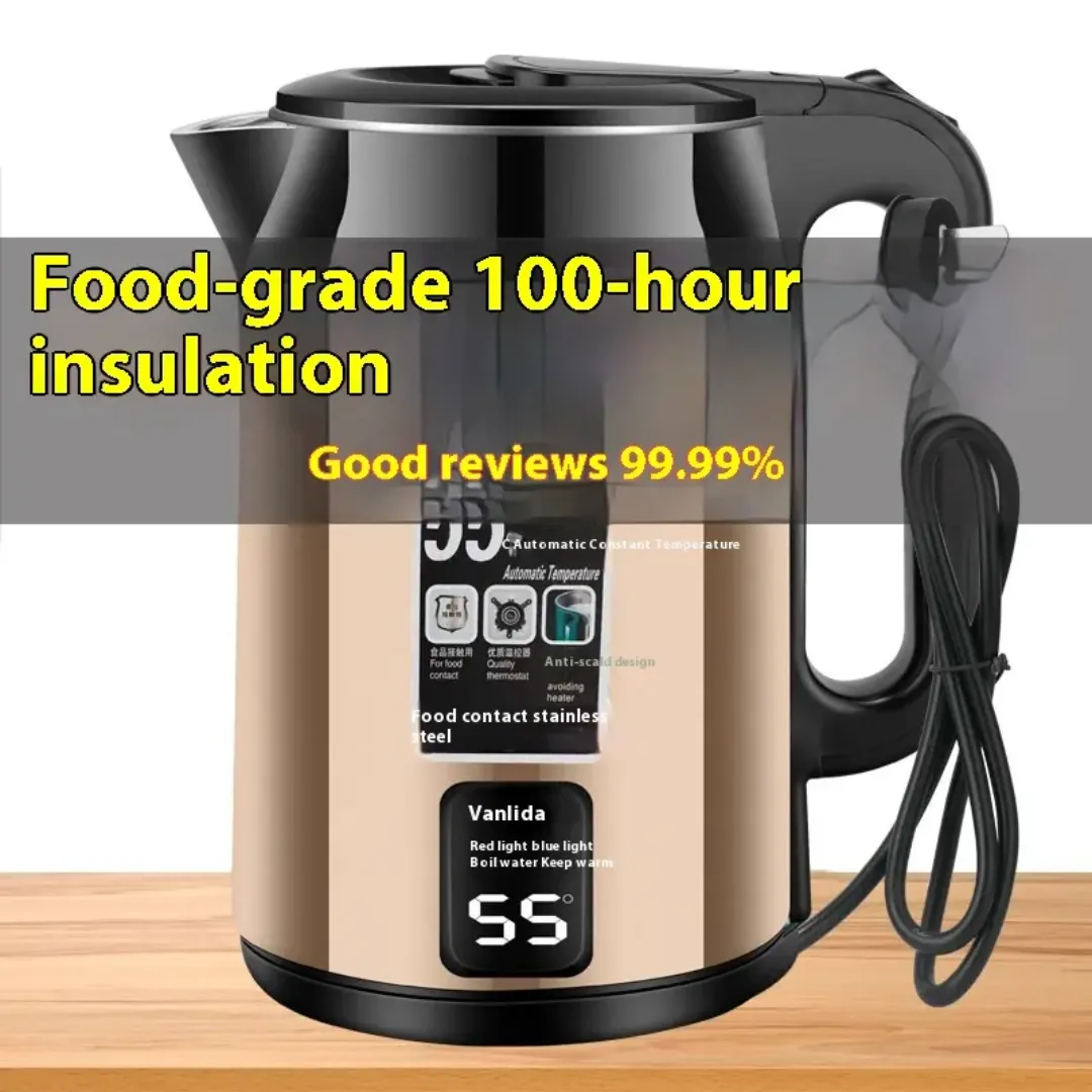 Bouilloire Électrique Entièrement Automatique en Acier Inoxydable Isolé à Température Constante