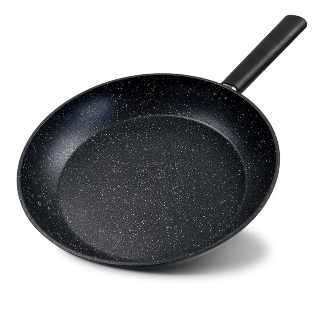 Poêle plate à revêtement en granit antiadhésif classique en alliage d'aluminium à fond d'induction