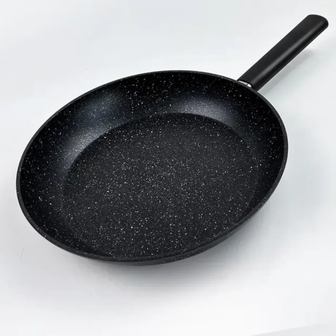 Poêle plate à revêtement en granit antiadhésif classique en alliage d'aluminium à fond d'induction