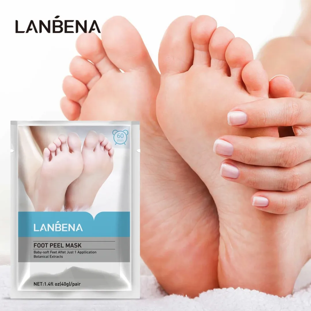 LANBENA Masque pour les pieds Peeling pour les jambes Chaussettes exfoliantes