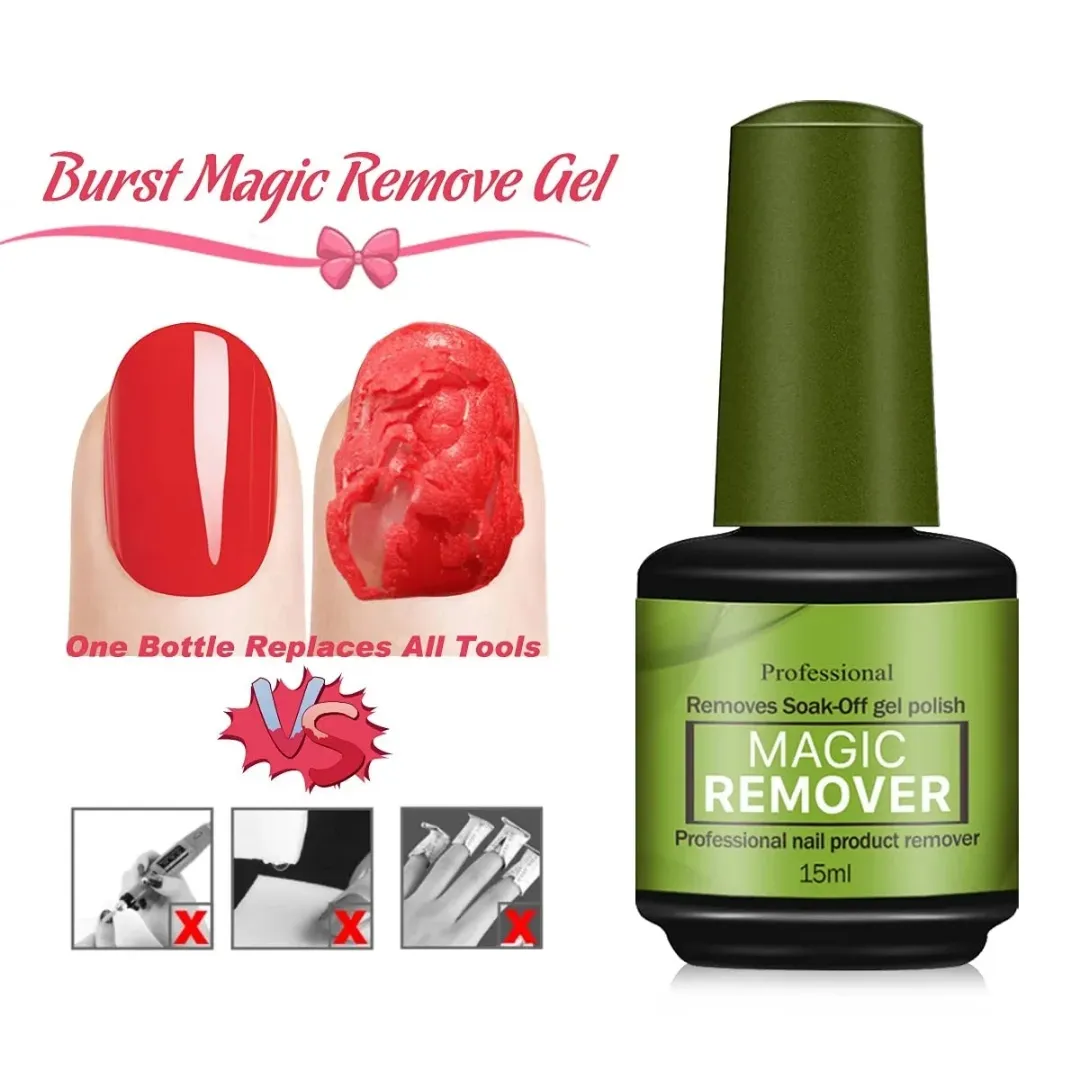 Dissolvant de vernis à ongles magique 15ml Gel UV
