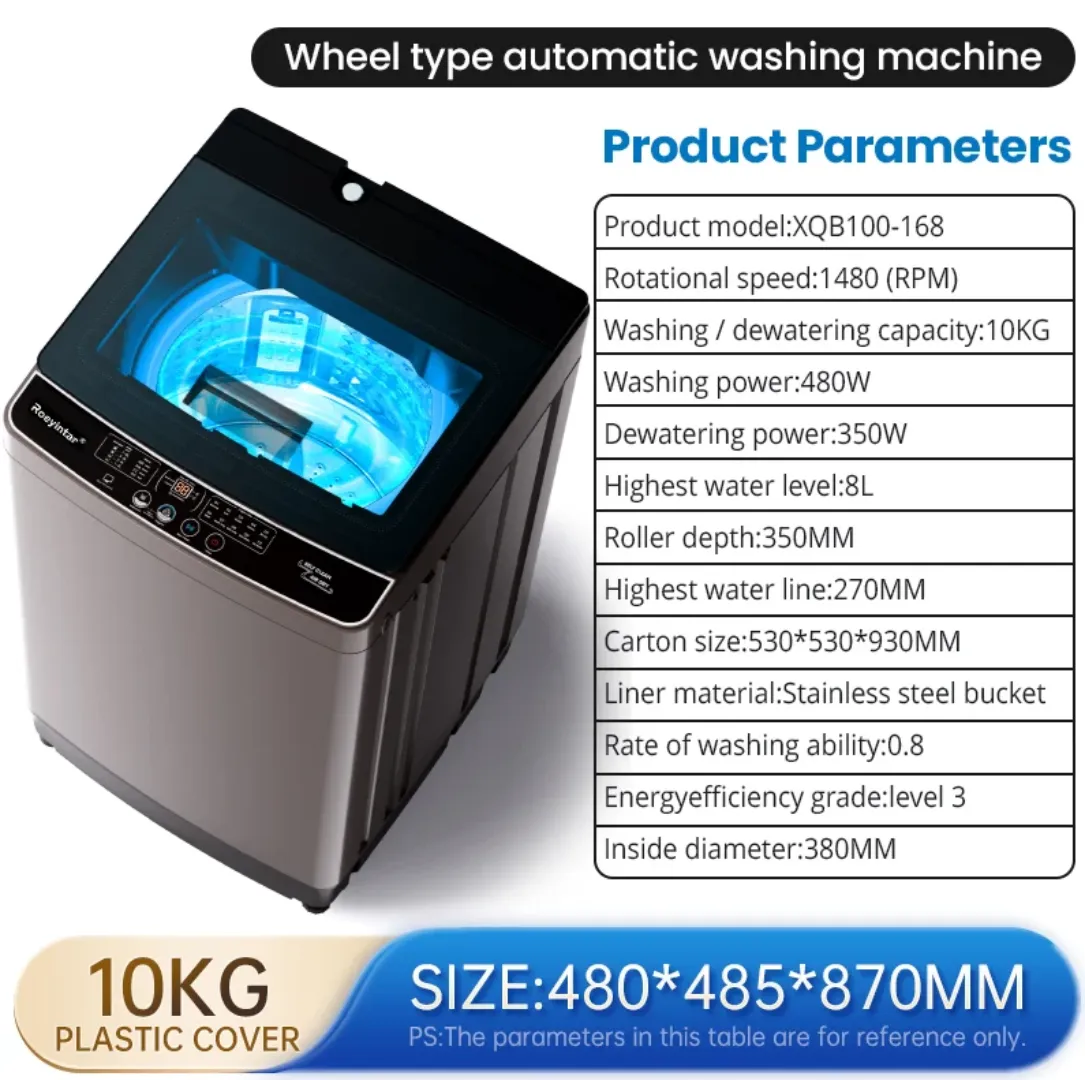 Machine à laver domestique automatique à chargement par le haut à séchage à l'air puissant de 10 kg