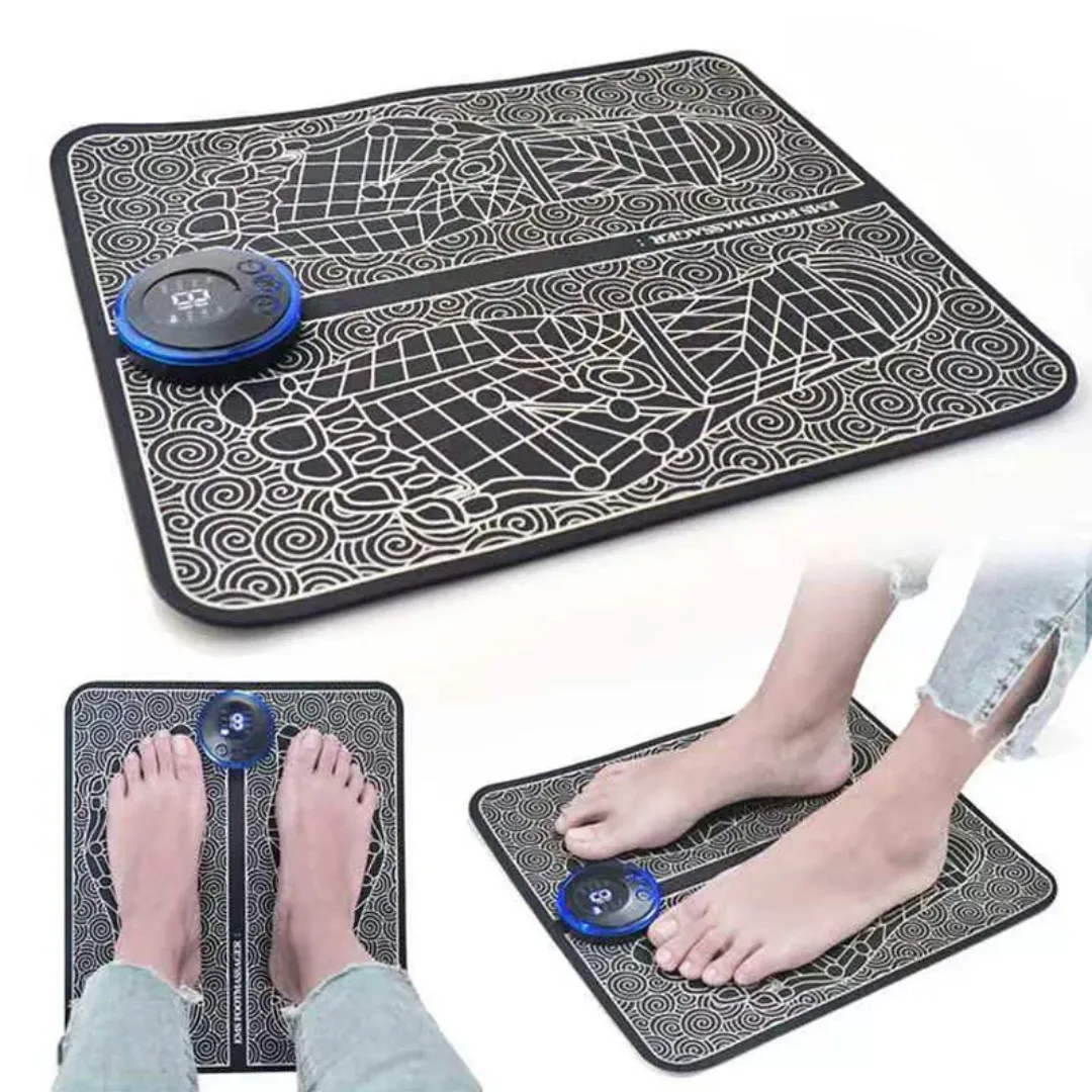Produits chauds TENS Vibration électrique EMS Pied & Cou/Épaule Masseur Stimulateur musculaire Pad pour la Relaxation