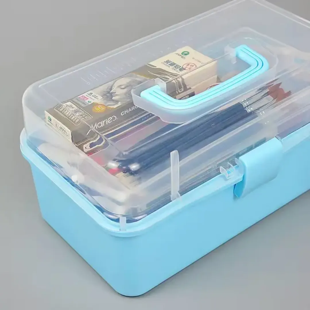 Boîte à outils pliante moyenne à 3 niveaux