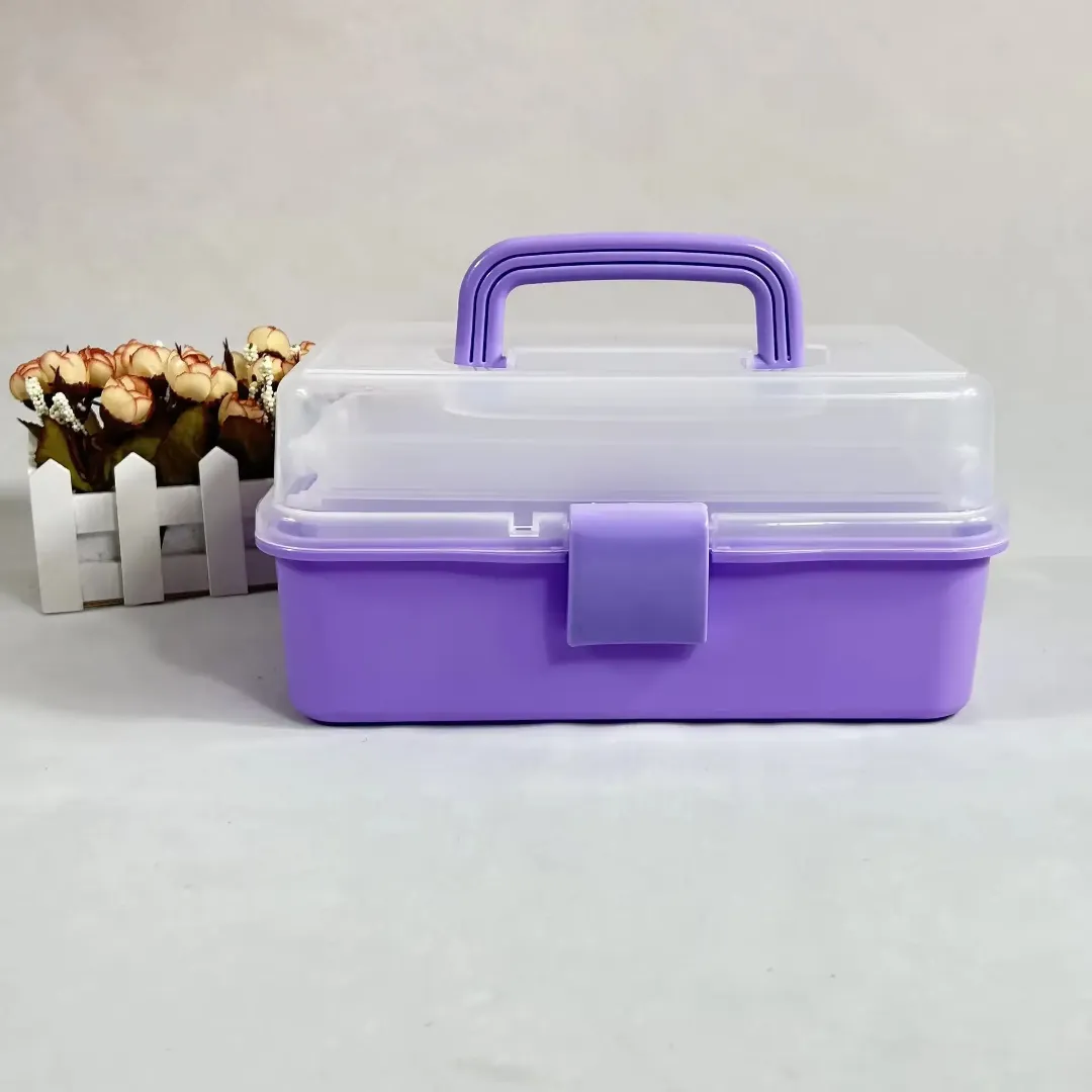 Boîte à outils pliante moyenne à 3 niveaux