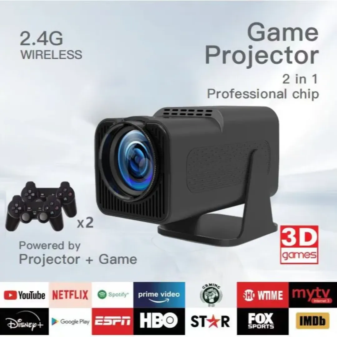 HY320pro Smart Android 11 WiFi Gamepad avec DLP Lens 3D Projecteur Portable HD 720p
