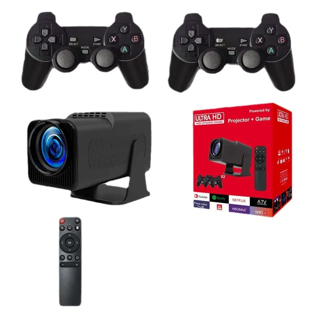 HY320pro Smart Android 11 WiFi Gamepad avec DLP Lens 3D Projecteur Portable HD 720p