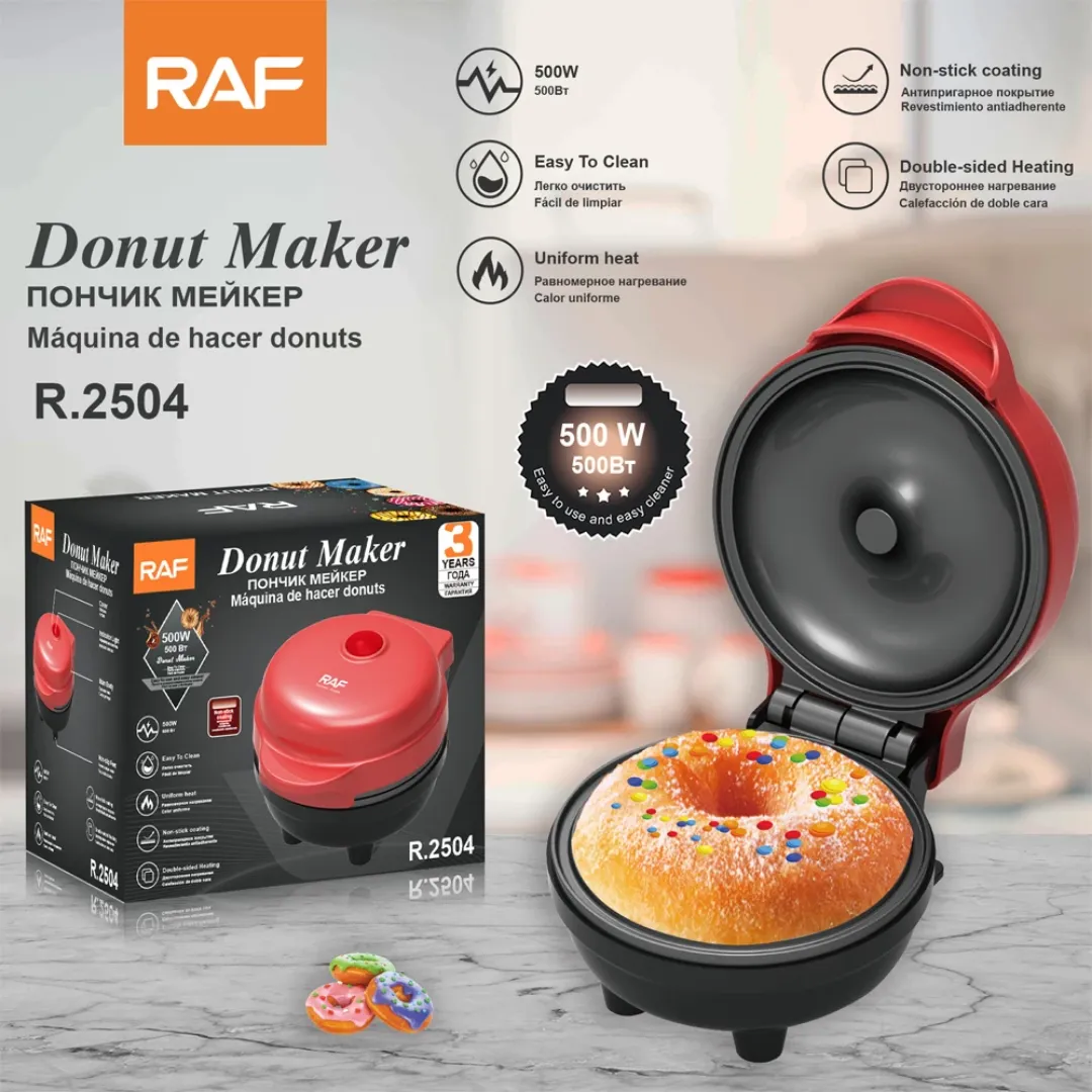RAF électrique Mini beignet Maker 1 trou revêtement antiadhésif facile beignets ménage Dessert Machine