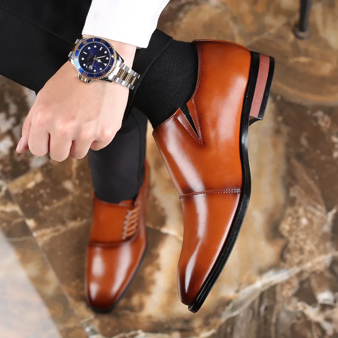 Chaussures Habillées en Cuir Homme – Style Oxford & Derby – Plusieurs Couleurs Élégantes