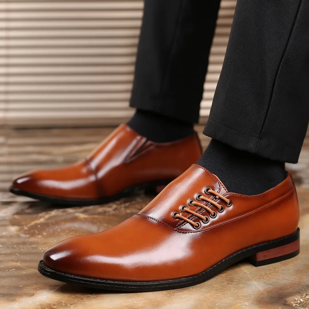 Chaussures Habillées en Cuir Homme – Style Oxford & Derby – Plusieurs Couleurs Élégantes