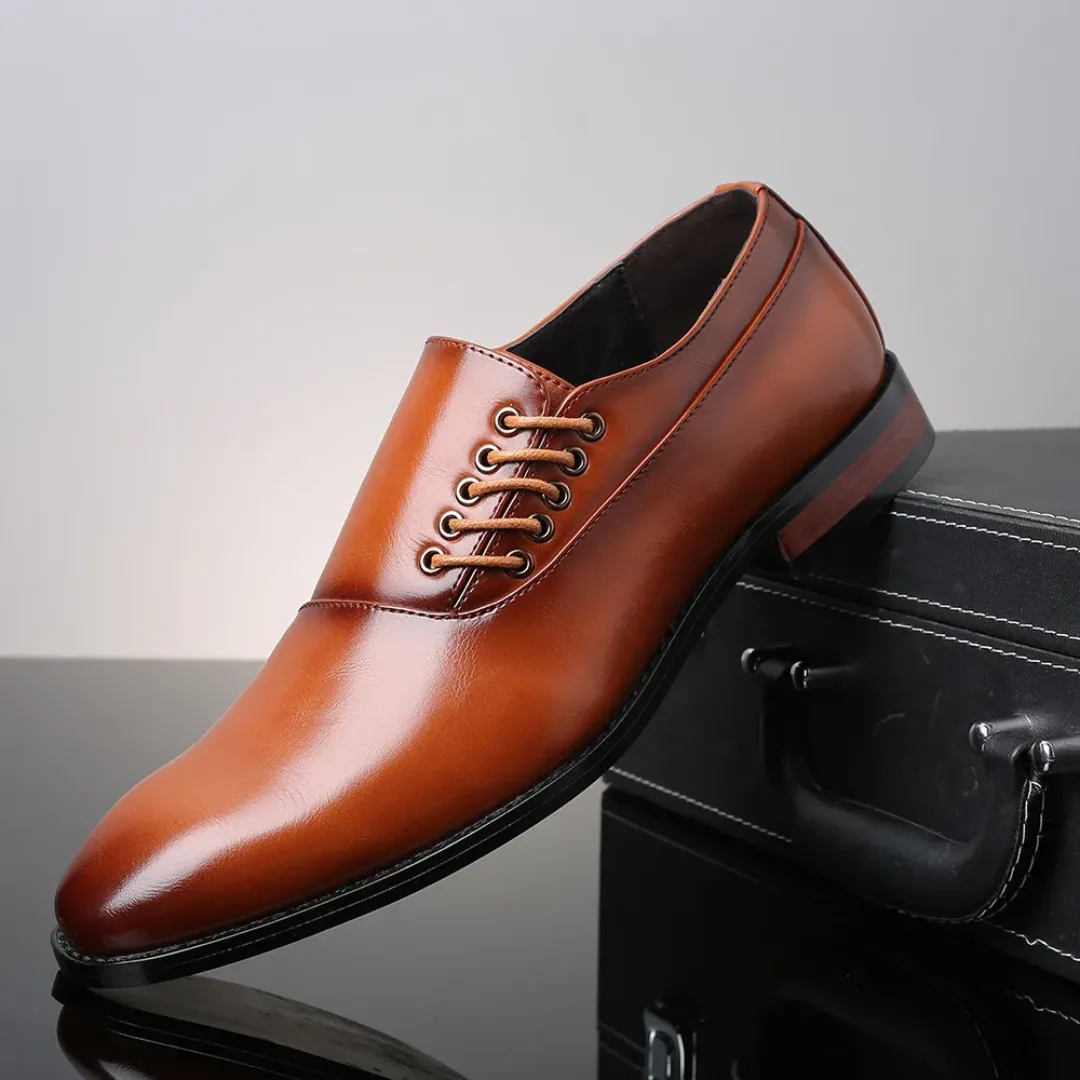 Chaussures Habillées en Cuir Homme – Style Oxford & Derby – Plusieurs Couleurs Élégantes