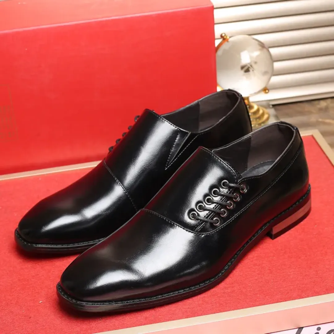 Chaussures Habillées en Cuir Homme – Style Oxford & Derby – Plusieurs Couleurs Élégantes