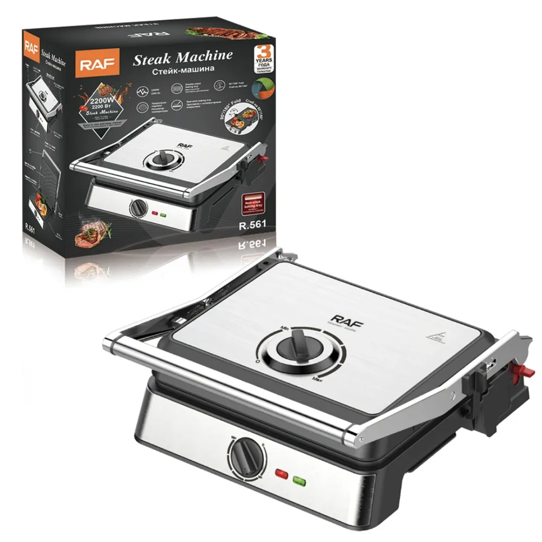 RAF acier inoxydable contrôle de la température antiadhésif Double face plateau de cuisson maison Steak Machine