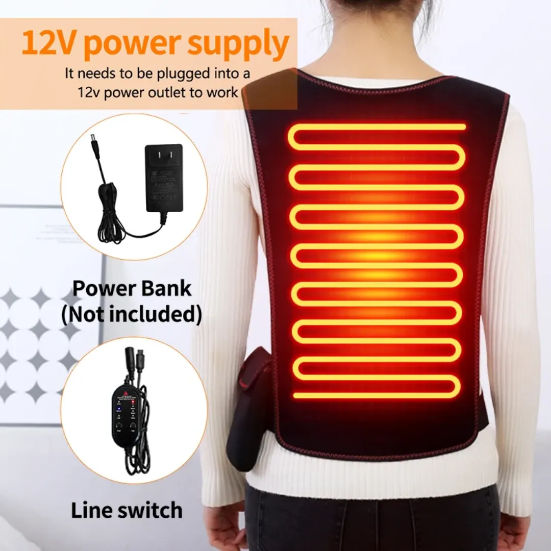 Gilet chauffant en fibre de carbone pour la chaleur