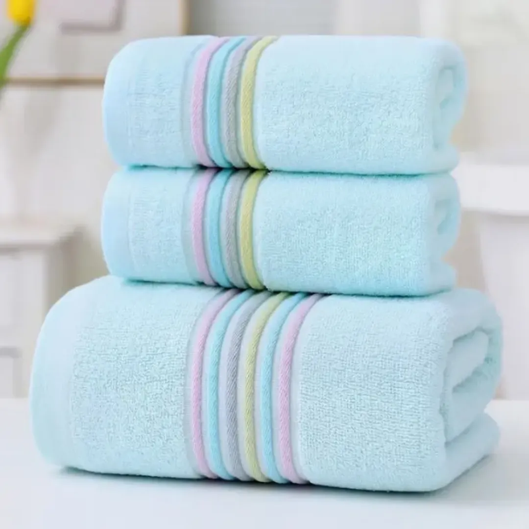 Pur coton ensemble de serviettes de bain 100% serviettes en coton égyptien ensembles de serviettes de bain en coton de luxe