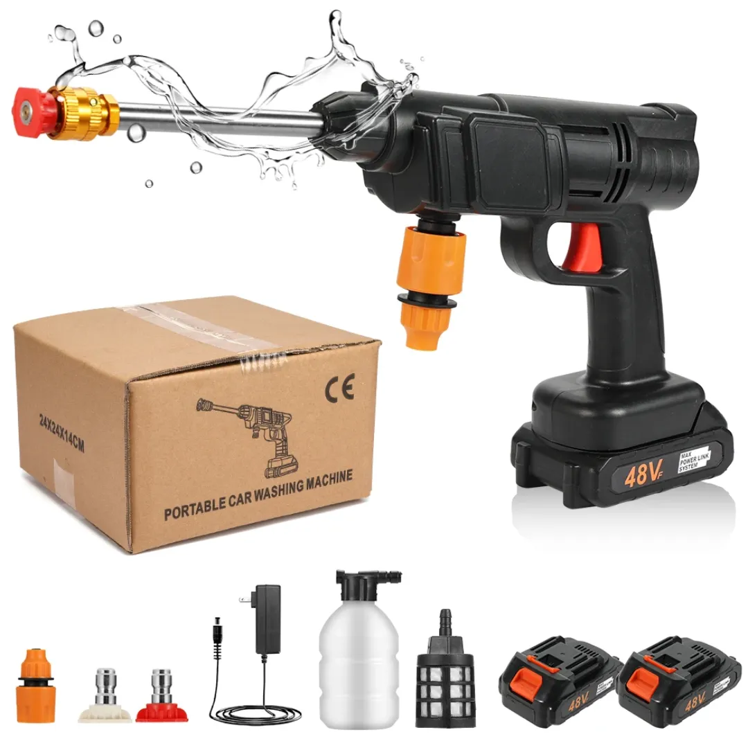 Pistolet à Eau De Lavage De Voiture Électrique Sans Fil Portable Haute Pression
