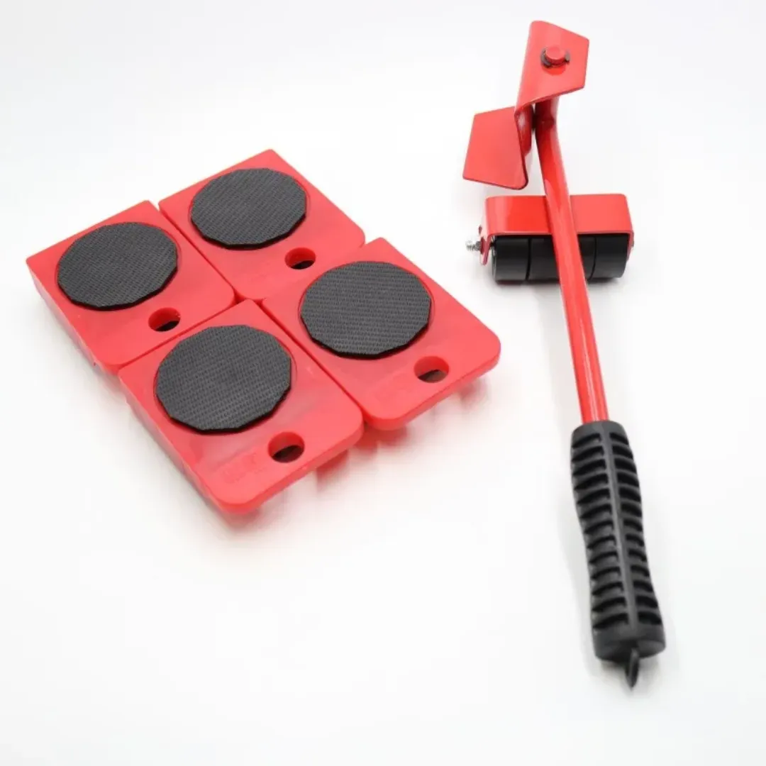 Rouleau De Déménagement De Lève-meuble Robuste Avec Barre De Roue