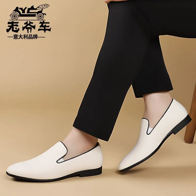 Mocassins Hommes en Cuir – Style Coréen, Respirants & Élégants