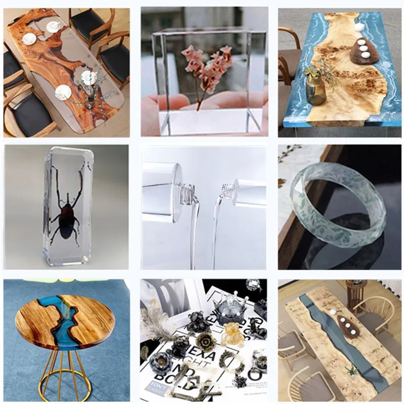 Résine époxy AB haute transparence – 8 kg – Idéale pour tables rivière, moulage et projets DIY