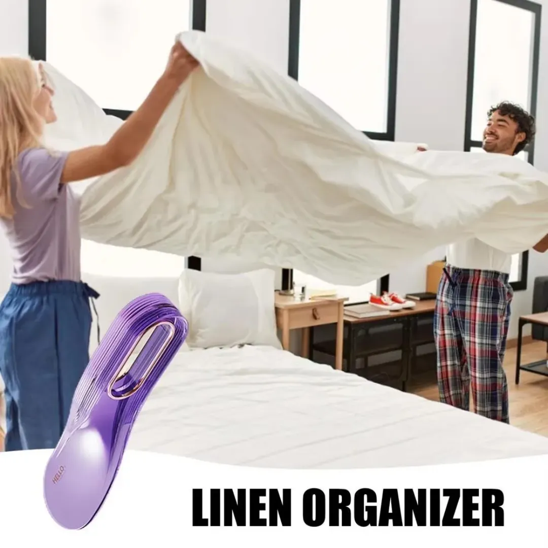 Lot de 2 outils de fixation de drap – Lisseur de lit, tendeur de drap et organiseur de matelas