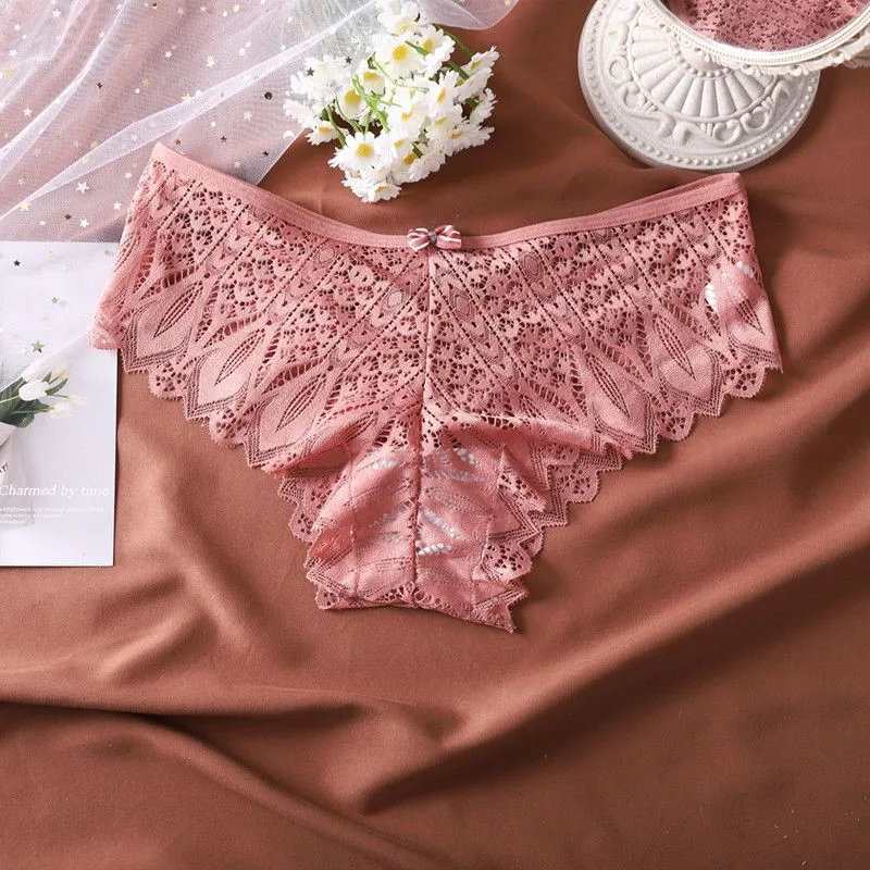 Lot de 3 pièces. Culotte femme en dentelle à lanières croisées – Design moderne, élégant et confortable