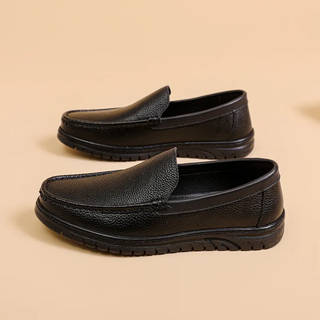 Chaussures homme en cuir véritable PLOVER – Mocassins souples antidérapants, style décontracté