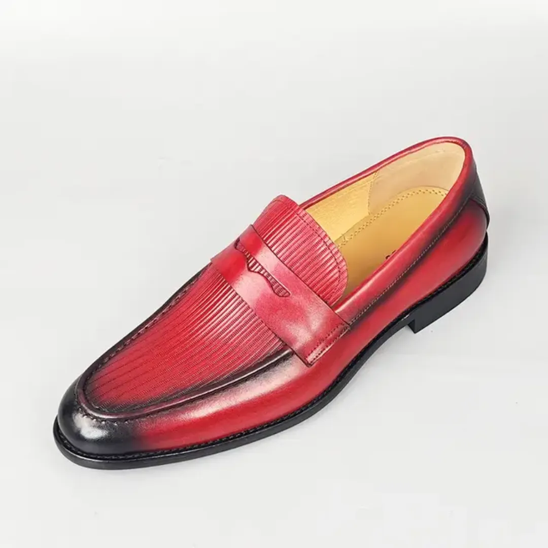 Mocassins en cuir pour homme – Chaussures de ville élégantes à bout pointu