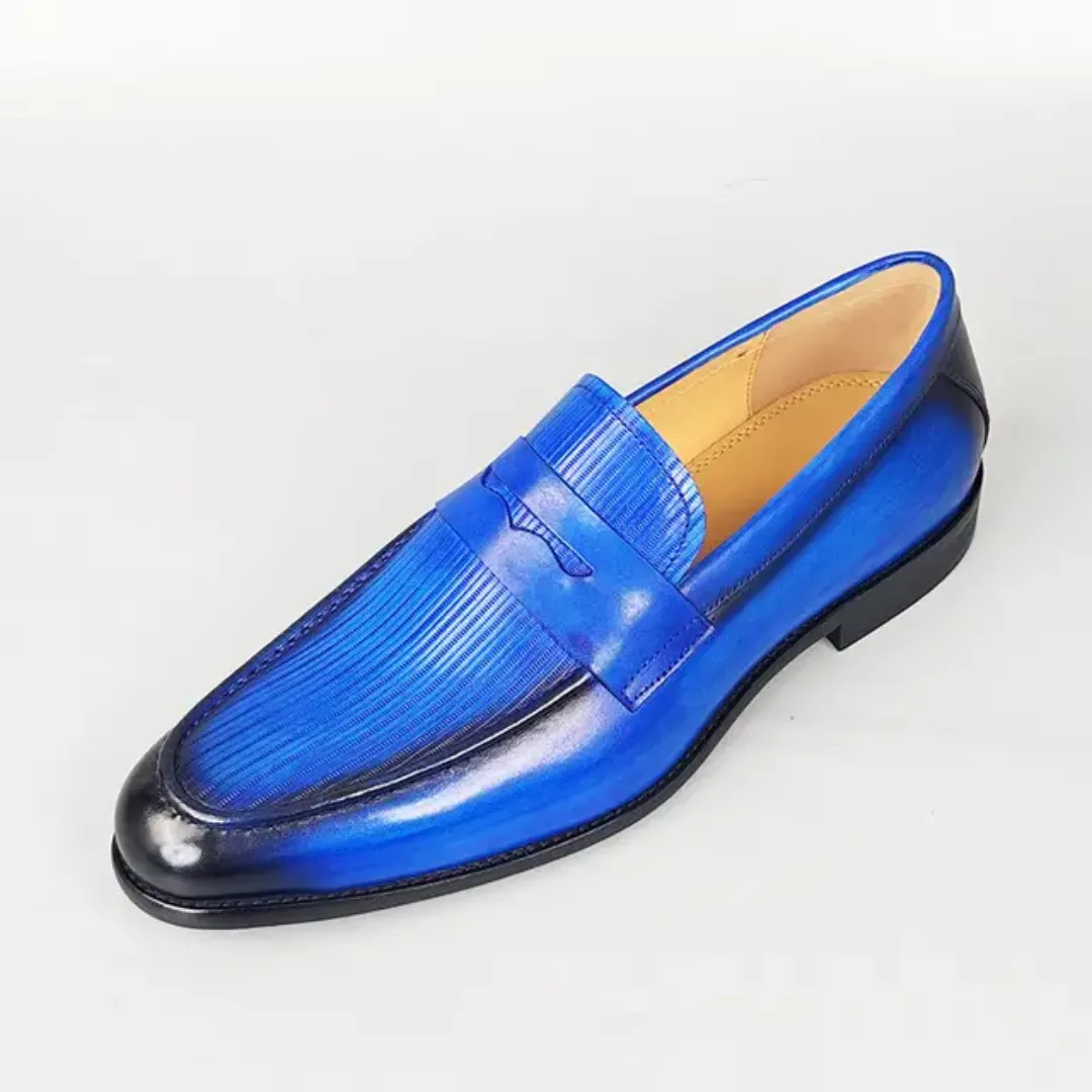 Mocassins en cuir pour homme – Chaussures de ville élégantes à bout pointu