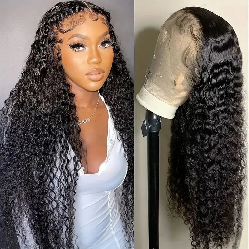 Taille 24. Perruque longue bouclée effet naturel – Lace wig style africain