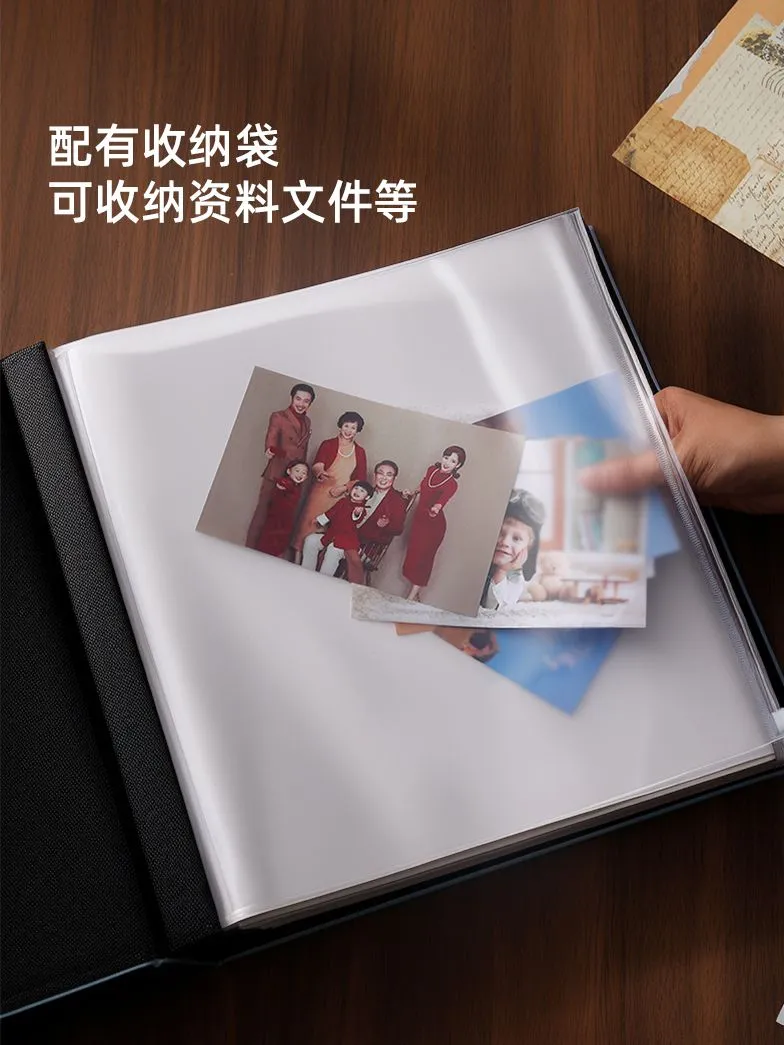 Album photo premium en cuir – Album souvenir auto-adhésif grande capacité