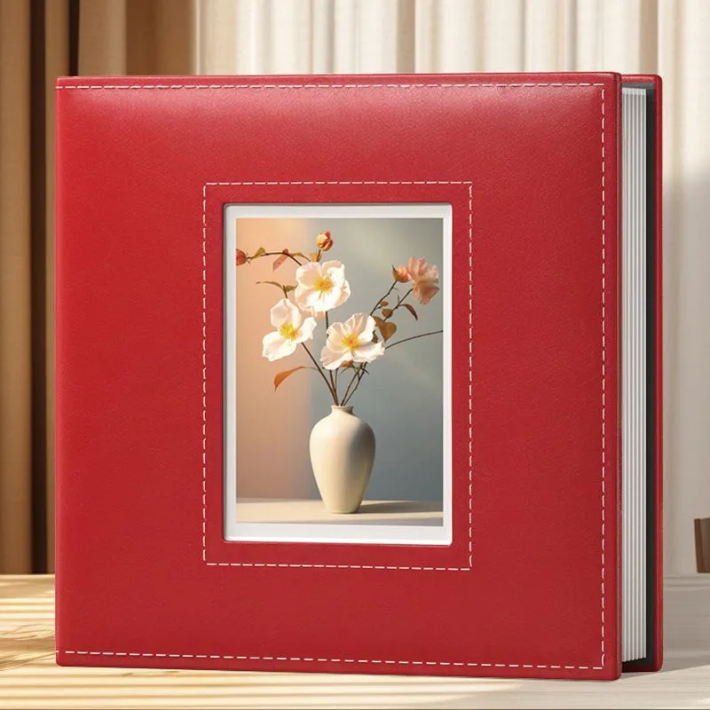 Album photo premium en cuir – Album souvenir auto-adhésif grande capacité