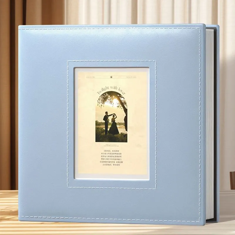 Album photo premium en cuir – Album souvenir auto-adhésif grande capacité