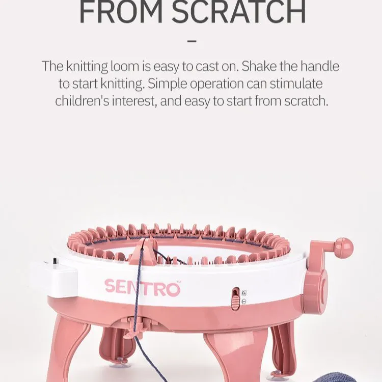 Machine à tricoter circulaire SENTRO – Kit DIY pour enfants et adultes (bonnets, écharpes, gants)