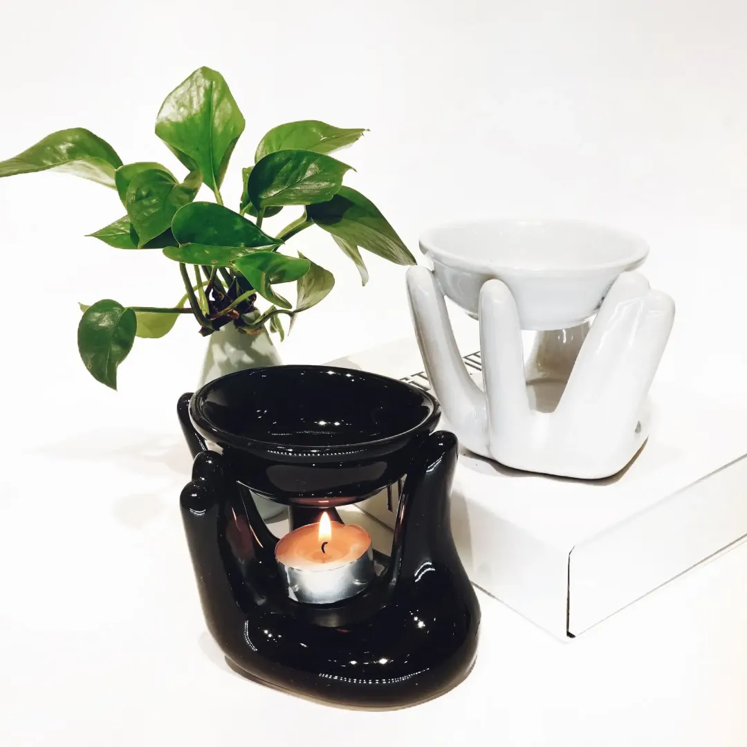 Brûleur d’encens en céramique – Diffuseur d’aromathérapie design main