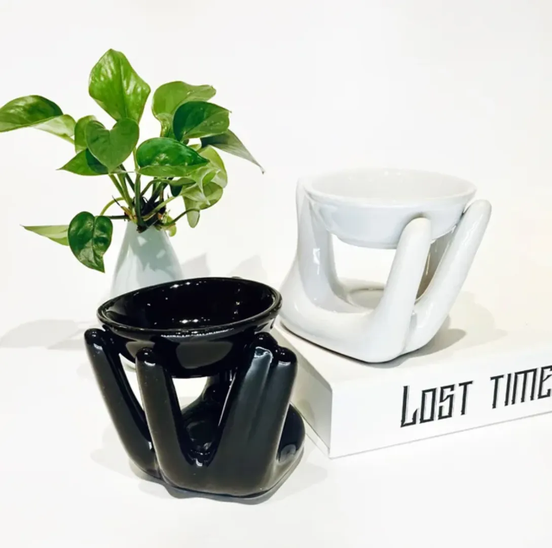 Brûleur d’encens en céramique – Diffuseur d’aromathérapie design main